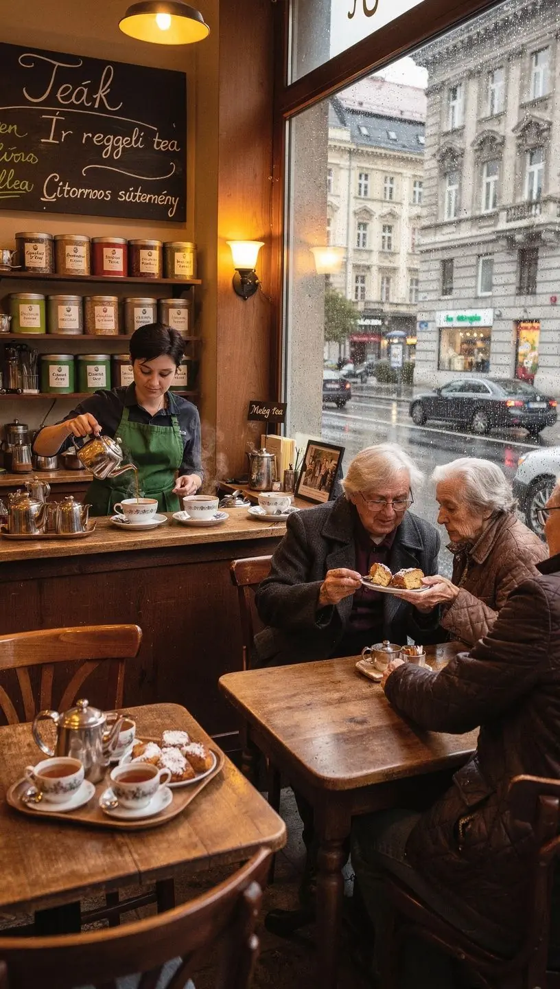 Felnőtt, aki élvezi az ír reggeli teát barátai társaságában.